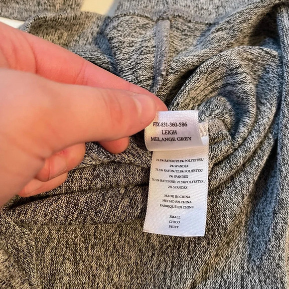 Rails Leigh Heather Gray Lace-up Front Pullover Knit Sweater Small Women’s - Picture 11 of 12